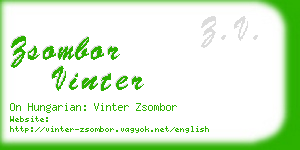 zsombor vinter business card